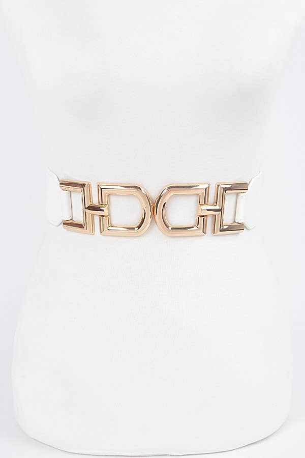 Multi Metal Buckle Elastic Plus Size Belt