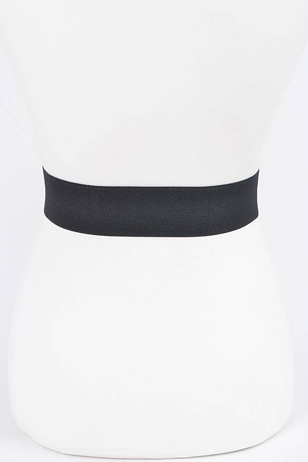 Multi Metal Buckle Elastic Plus Size Belt