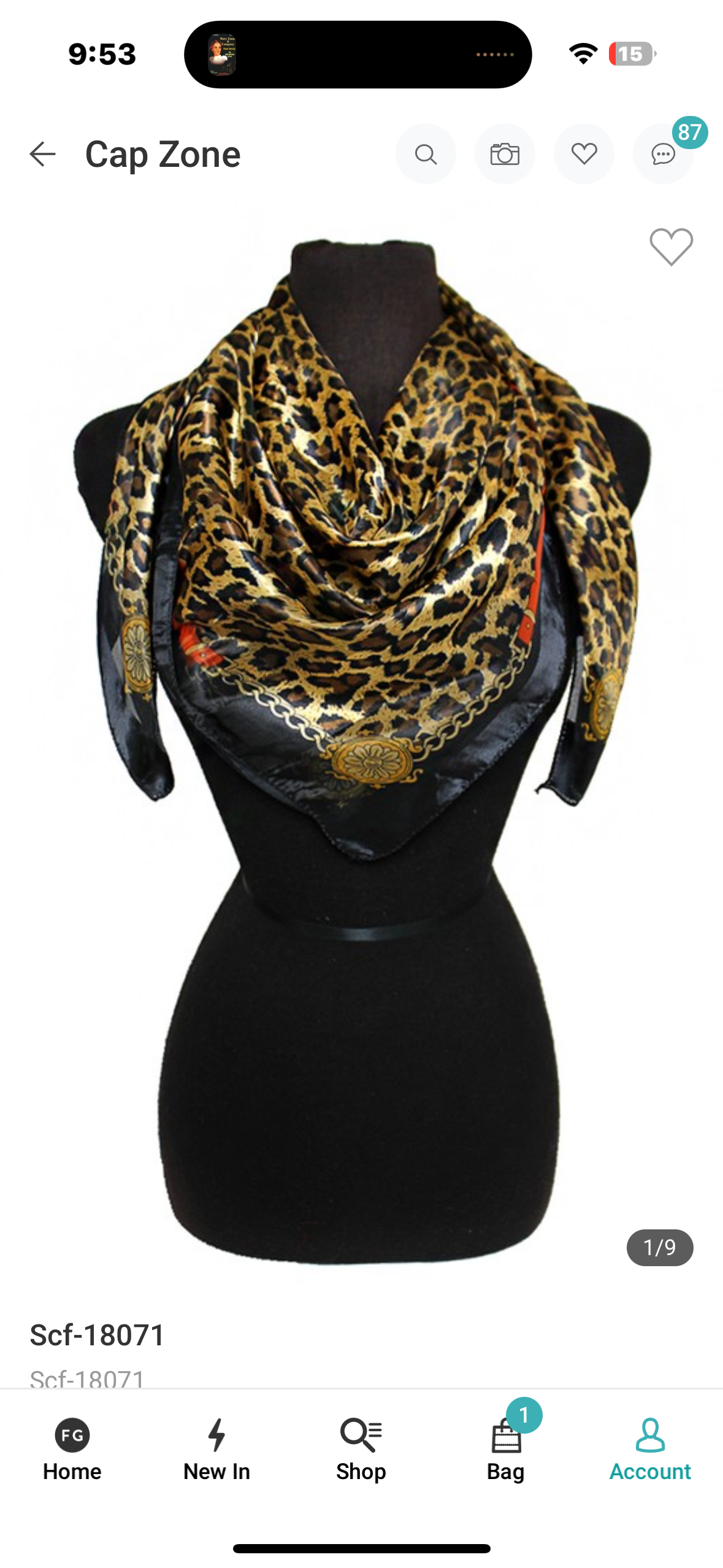 Animal Print Scarf
