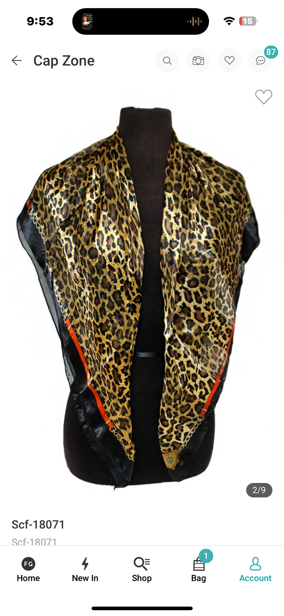 Animal Print Scarf