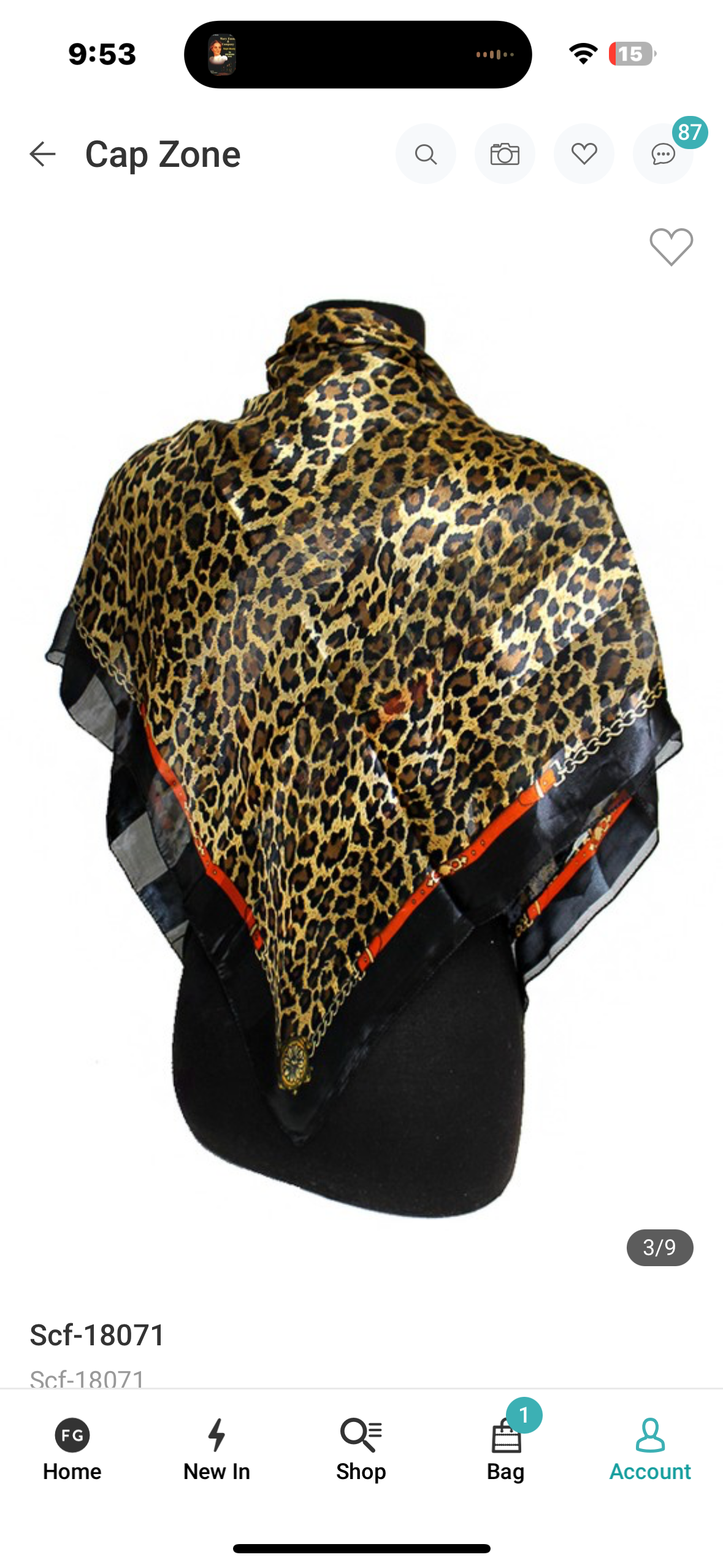 Animal Print Scarf