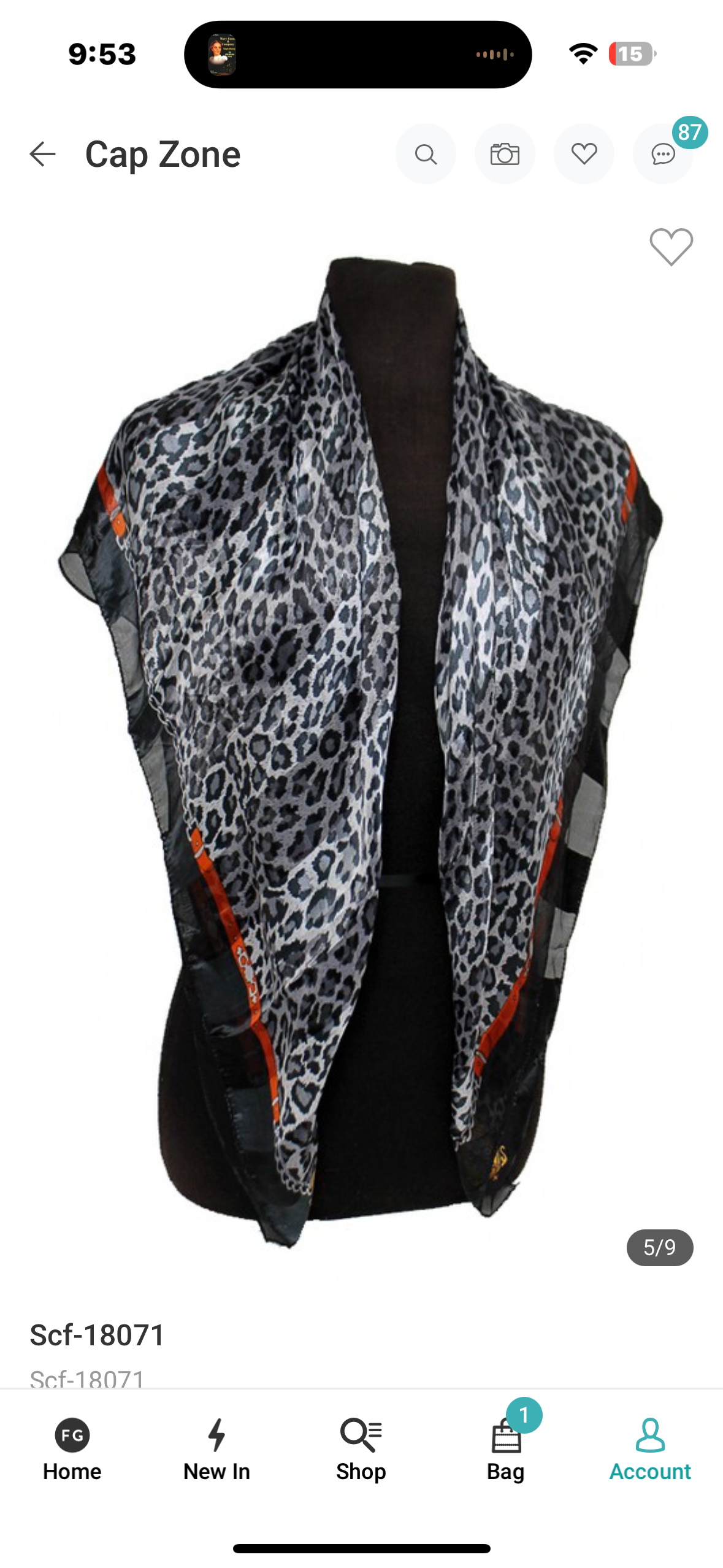Animal Print Scarf