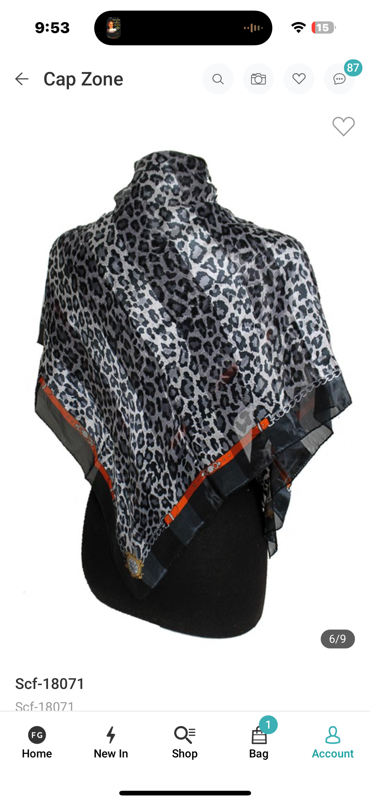Animal Print Scarf