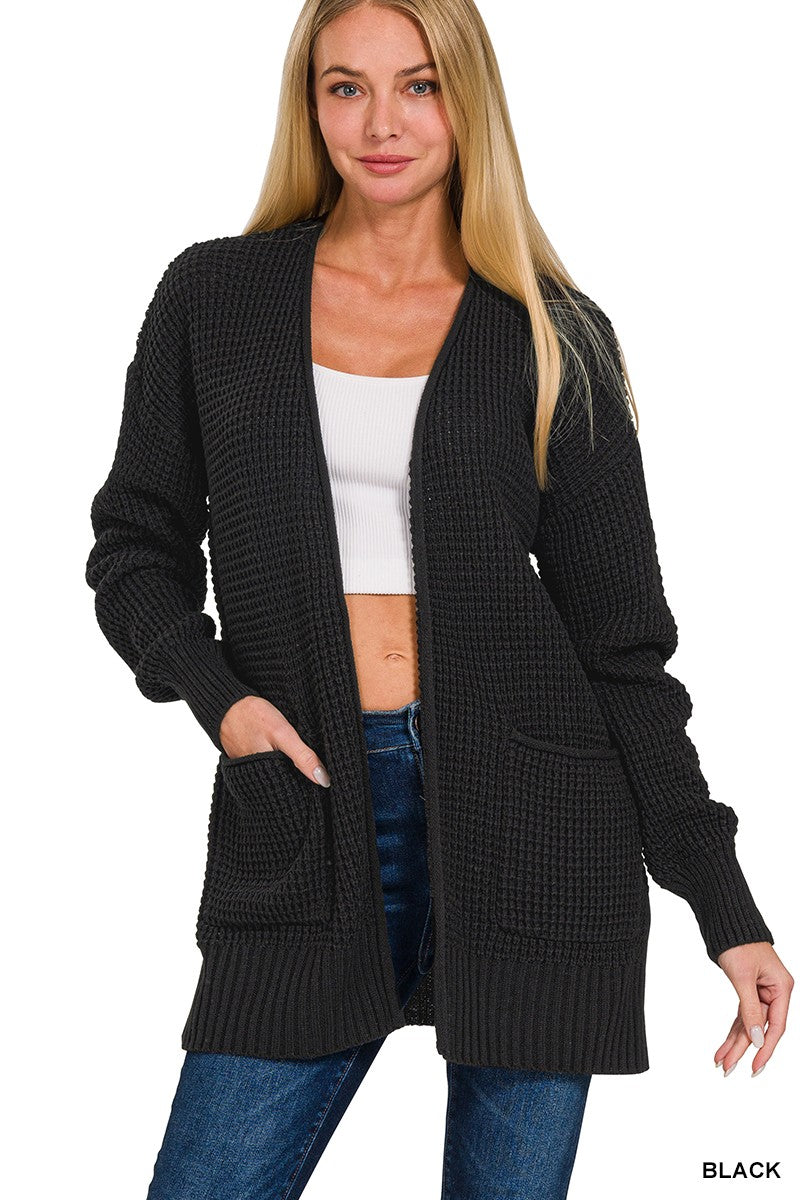 Waffle Cardigan