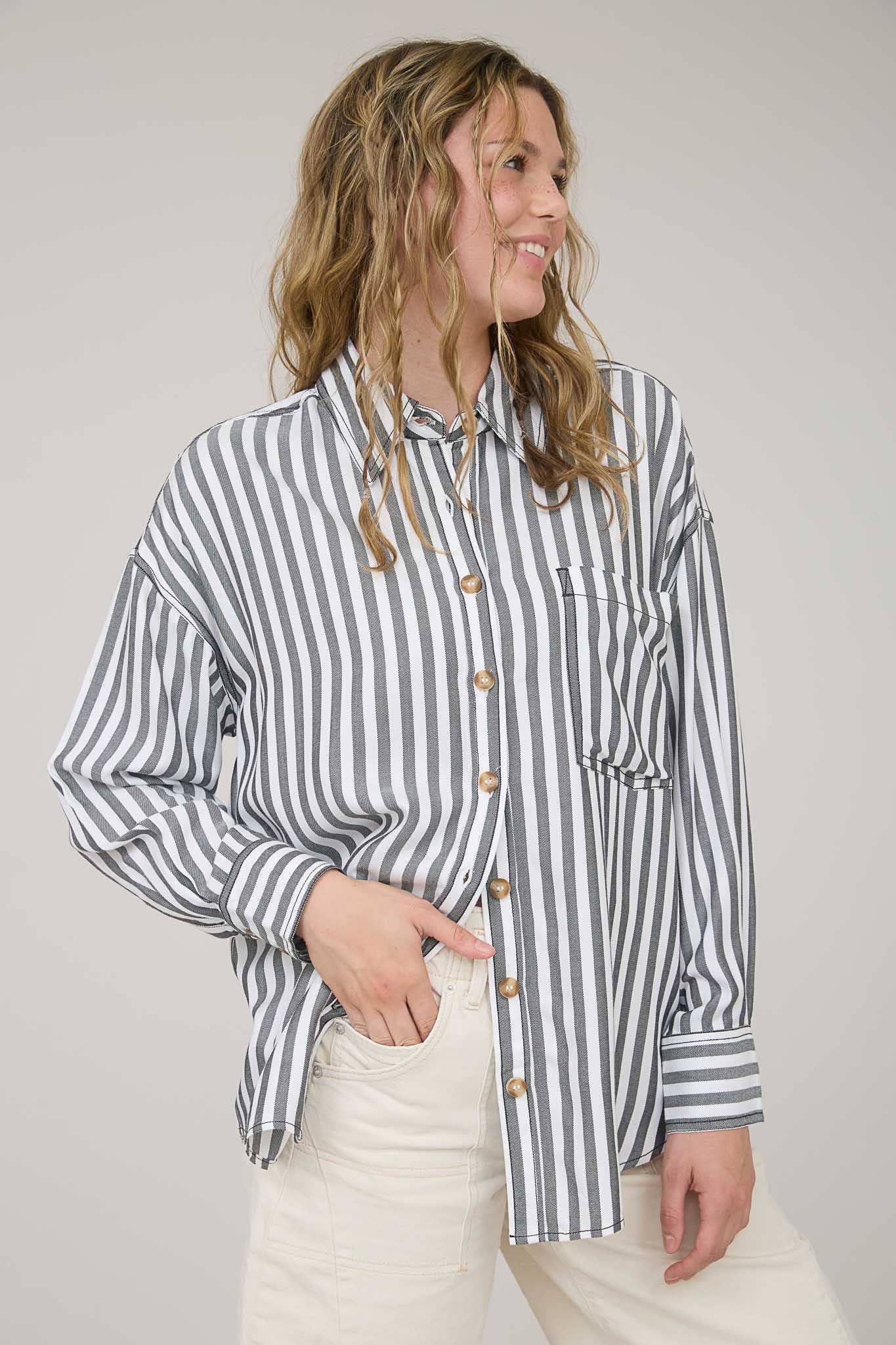 Stripe Like You Like It Collared Stripe Shirt