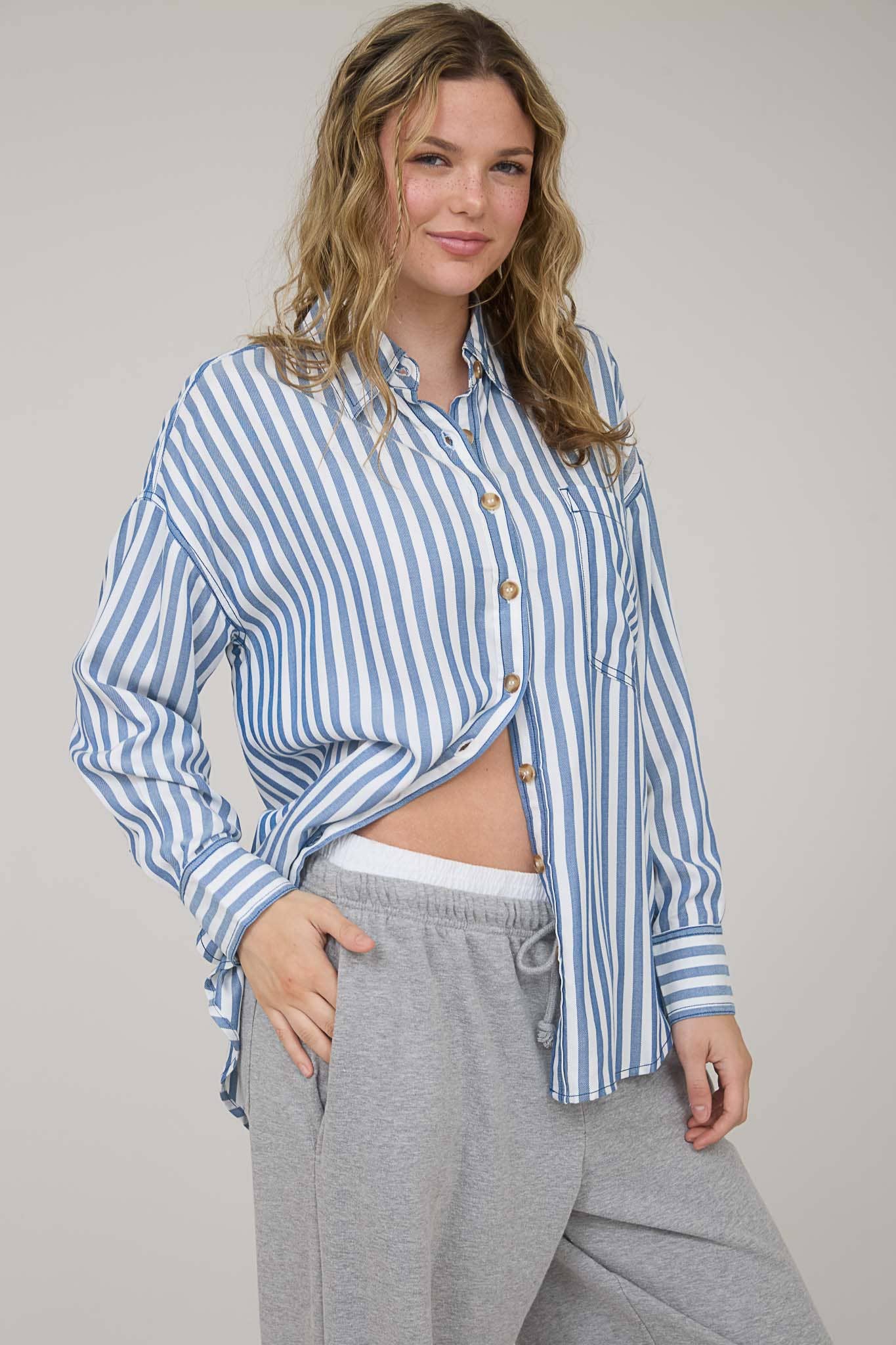 Stripe Like You Like It Collared Stripe Shirt