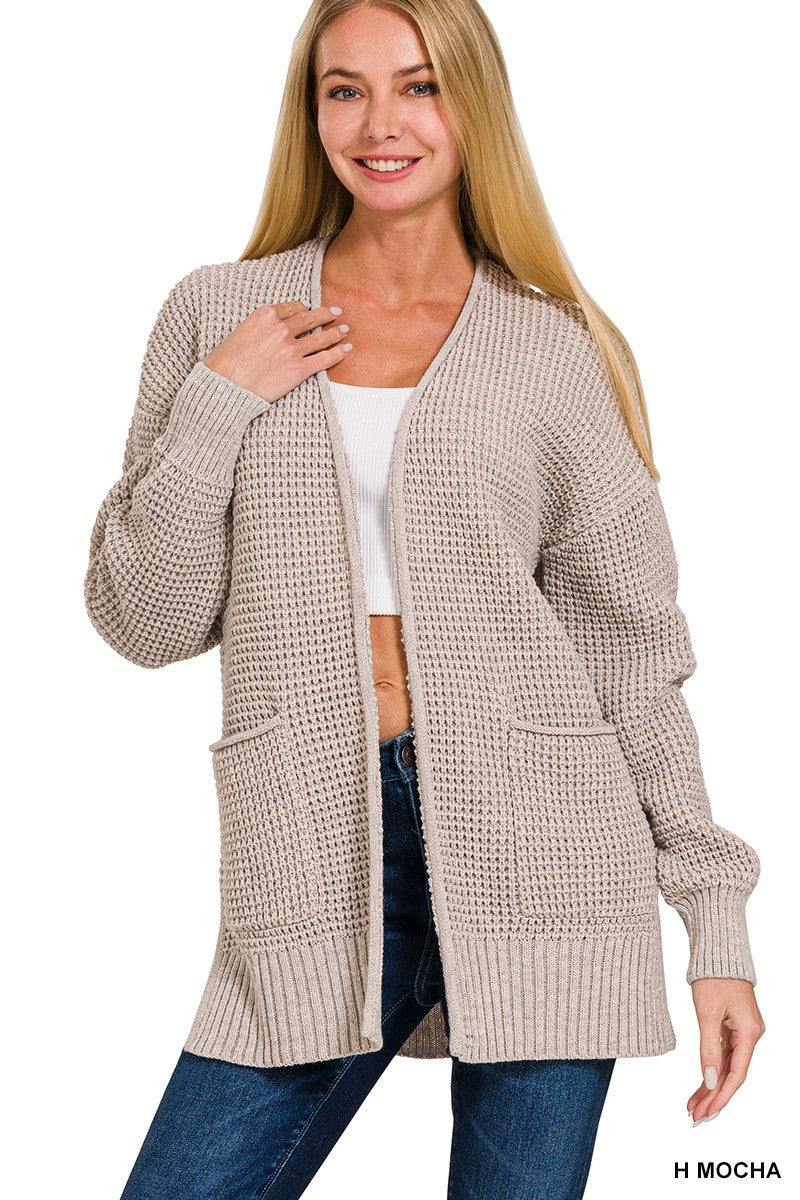Waffle Cardigan
