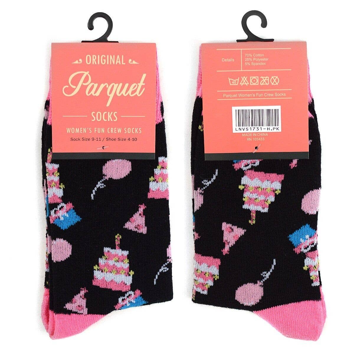 Women's Birthday Cake Novelty Socks