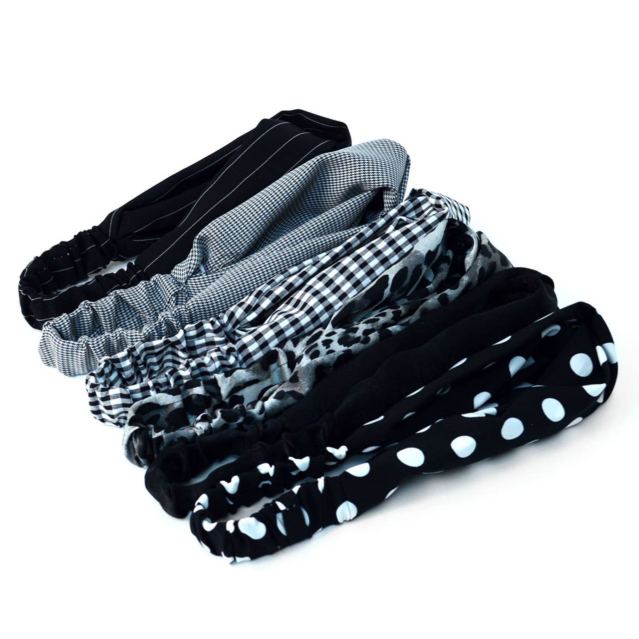 Criss Cross Black Headbands