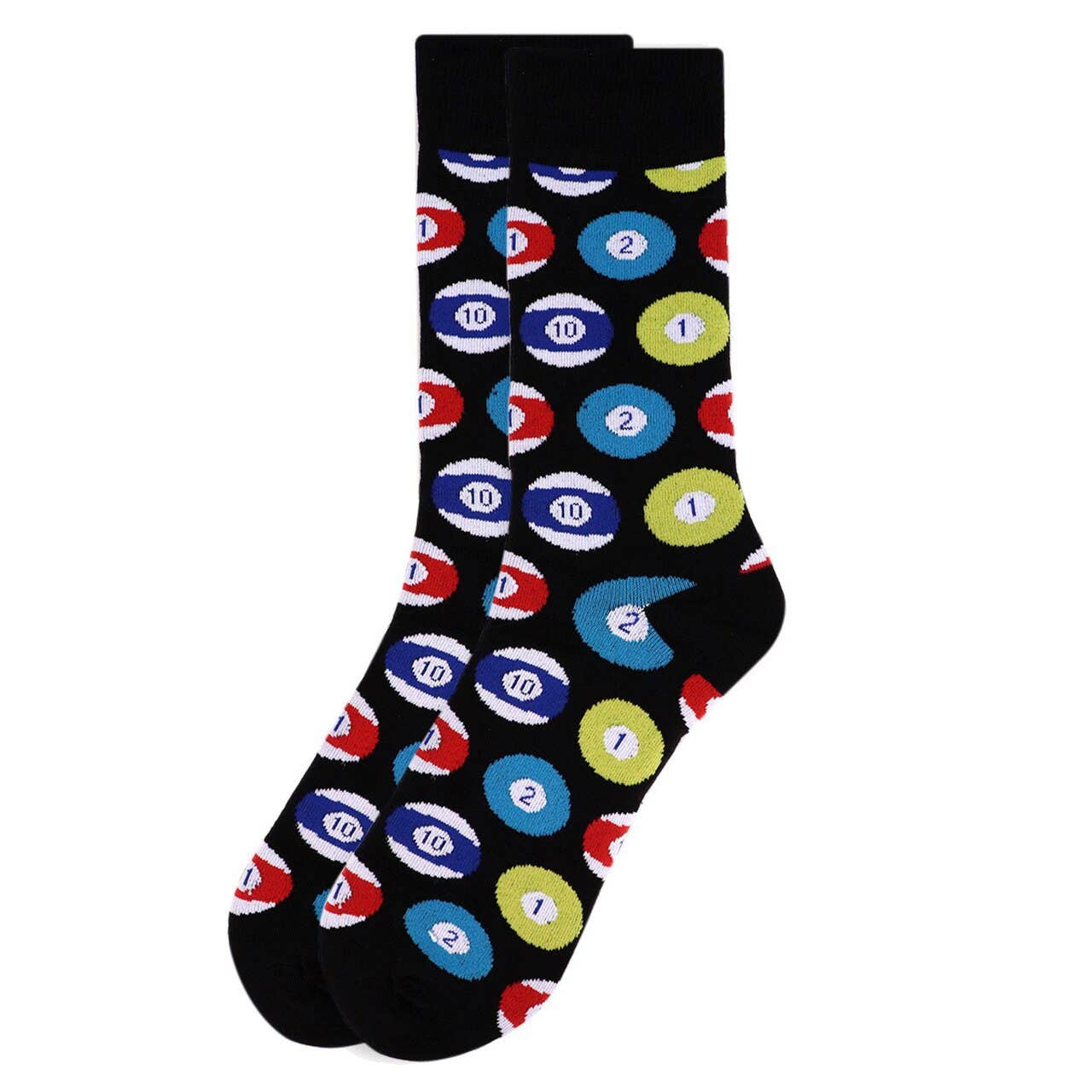 Men's Billiards Novelty Socks NVS1784-BLK