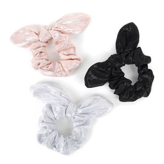 Metallic Scrunchy Bow Set