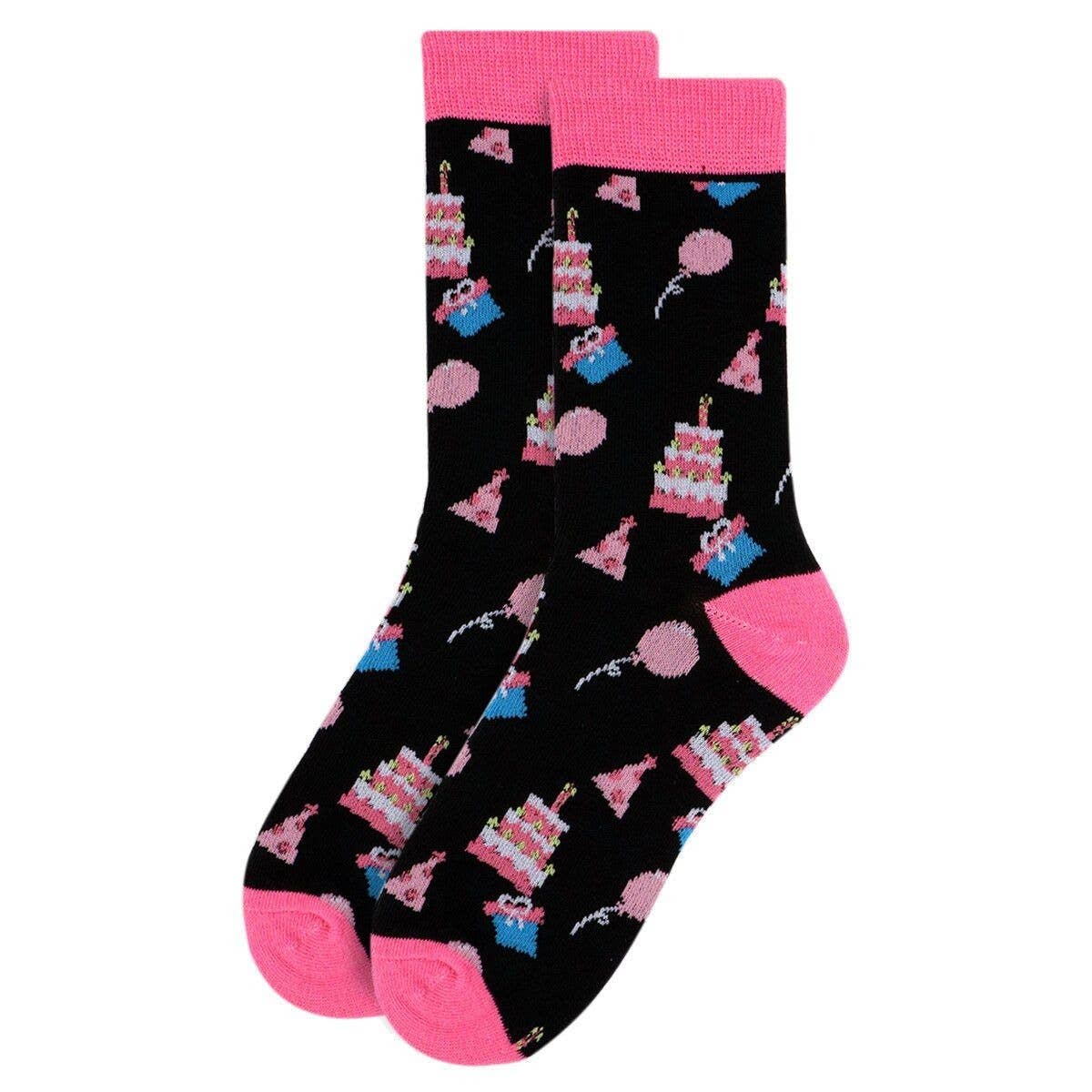 Women's Birthday Cake Novelty Socks