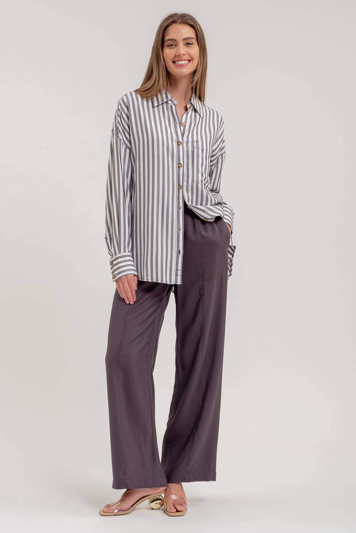 Stripe Like You Like It Collared Stripe Shirt