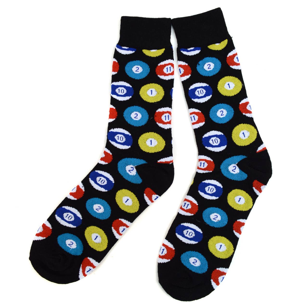 Men's Billiards Novelty Socks NVS1784-BLK