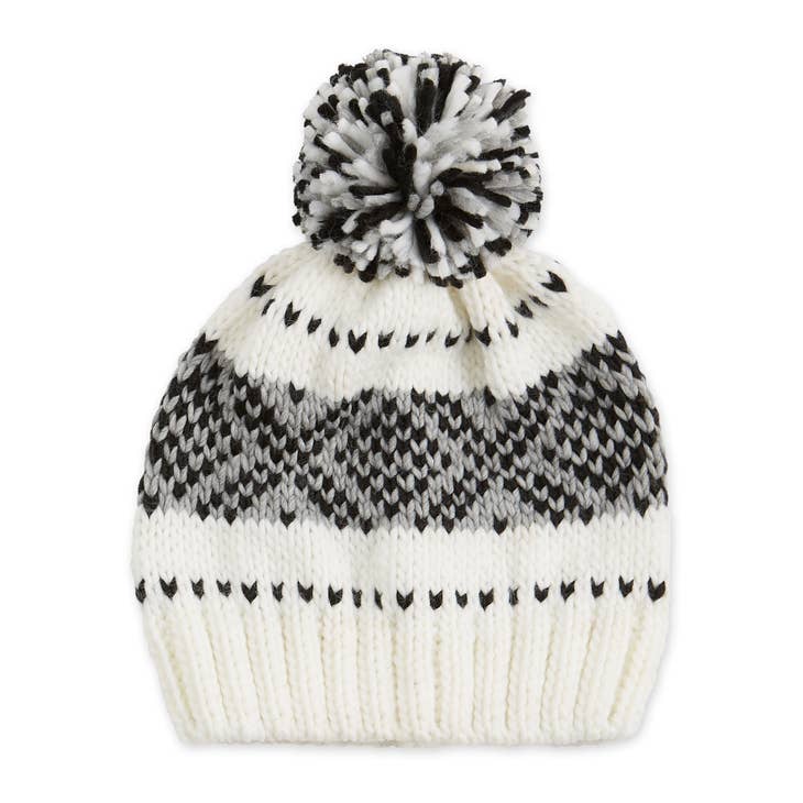 Hadley Wren - White Nordic Beanie