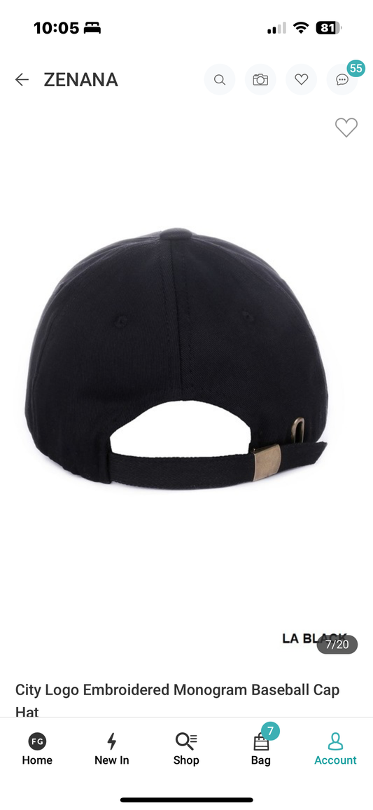 NY/LA hat