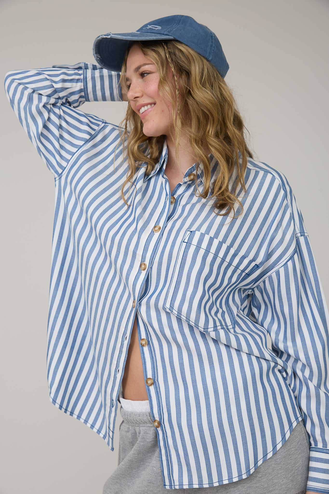 Stripe Like You Like It Collared Stripe Shirt