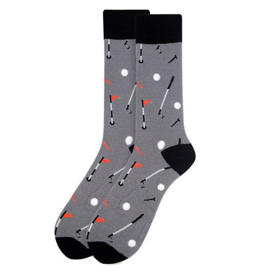 Men's Golf Novelty Socks Grey