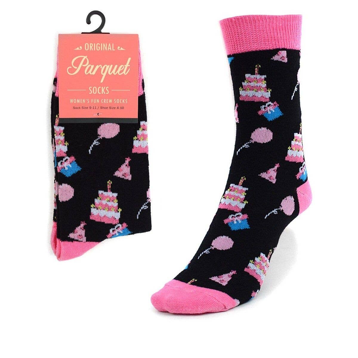 Women's Birthday Cake Novelty Socks