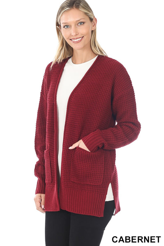 Waffle Cardigan